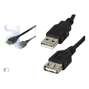 CABLE HUB USB 1 PUERTO MACHO A HEMBRA XTECH XTC-306, 4.5M