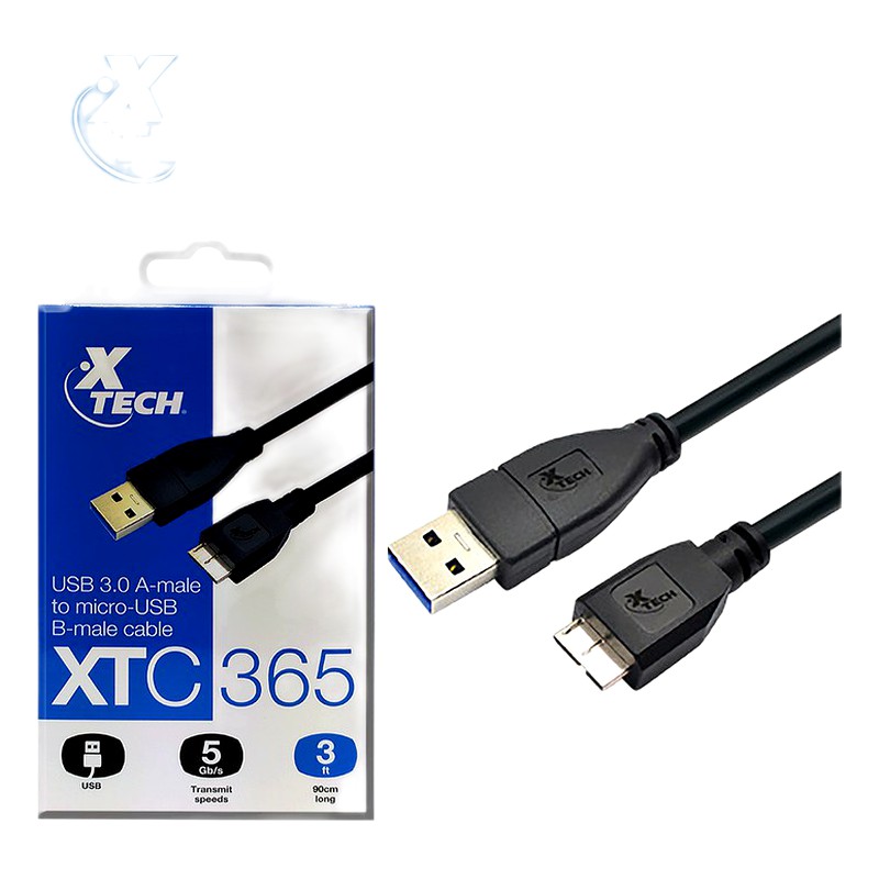 CABLE XTECH MICRO USB 3.0 PARA DISCO EXTERNO XTC-365