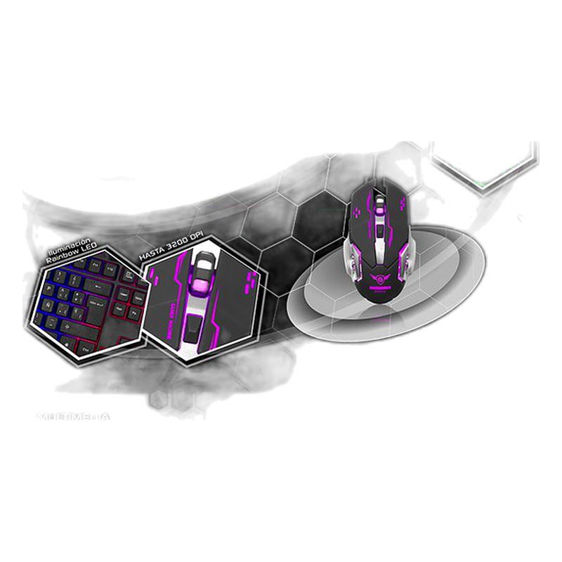 KIT TECLADO Y MOUSE GAMER, USB, CORSARIO MIC GT8852 - MICRONICS