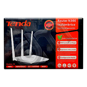 ROUTER INALAMBRICO TENDA F3 N300 300MBPS