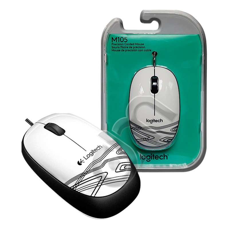 MOUSE LOGITECH M105 - BLANCO