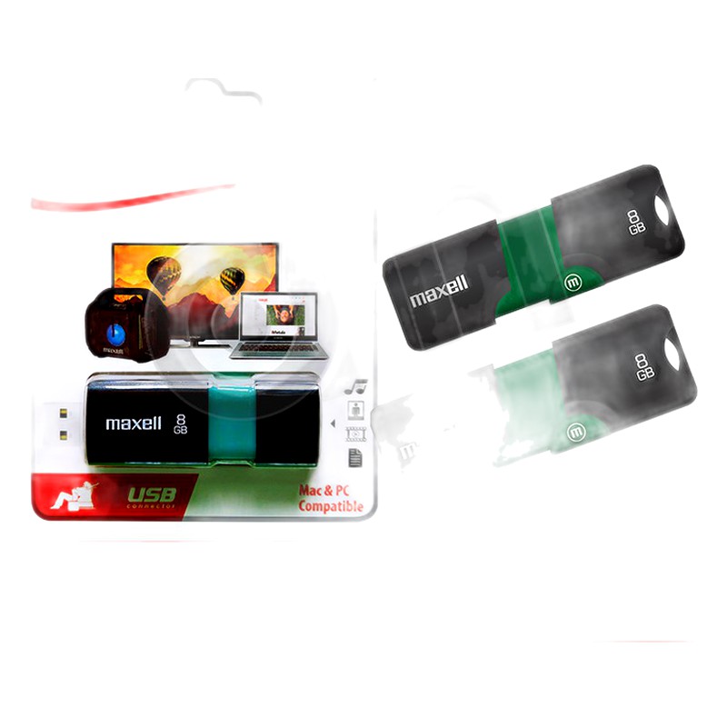 MEMORIA USB 8GB MAXELL 503802 FLIX 2.0 - VERDE