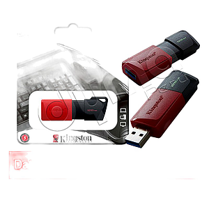 MEMORIA USB 128GB DTXM 3.2 NEGRO-ROJO KINGSTON