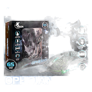 MOUSE XTECH GAMING XTM-410 USB 6 BOTONES 7 COL LUZ LED 2400DPI