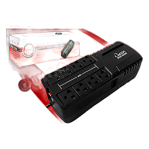 ESTABILIZADOR OMEGA 4BK212 PCG1200 8 TOMAS RED LED