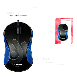MOUSE OPTICO HAMILTON BLUE CYB M209B, USB - CYBERTEL