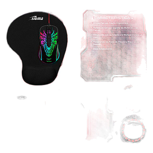 PAD MOUSE BLACK SIG X5 MUÑEQUERA - SIGMA