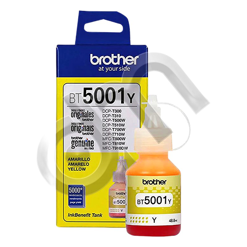 TINTA BROTHER BT5001Y - YELLOW 41.8ML. (5000 PAG)