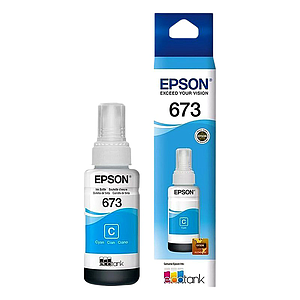 TINTA EPSON 673 (T673220-AL) PARA L800 - CYAN 70ML.