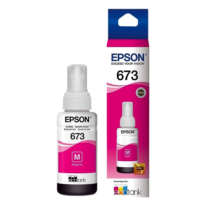 TINTA EPSON 673 (T673320-AL) PARA L800 - MAGENTA 70ML.