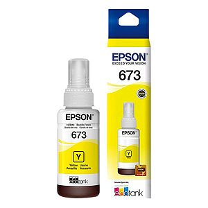 TINTA EPSON 673 (T673420-AL) PARA L800 - YELLOW 70ML.