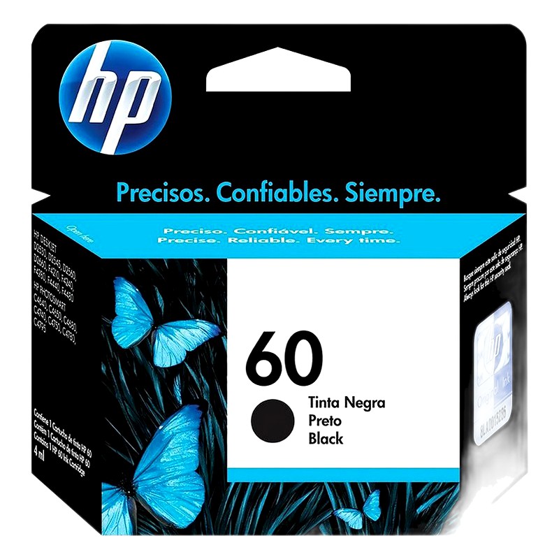 TINTA HP 60 (CC640WL) - NEGRO (200 PAG)