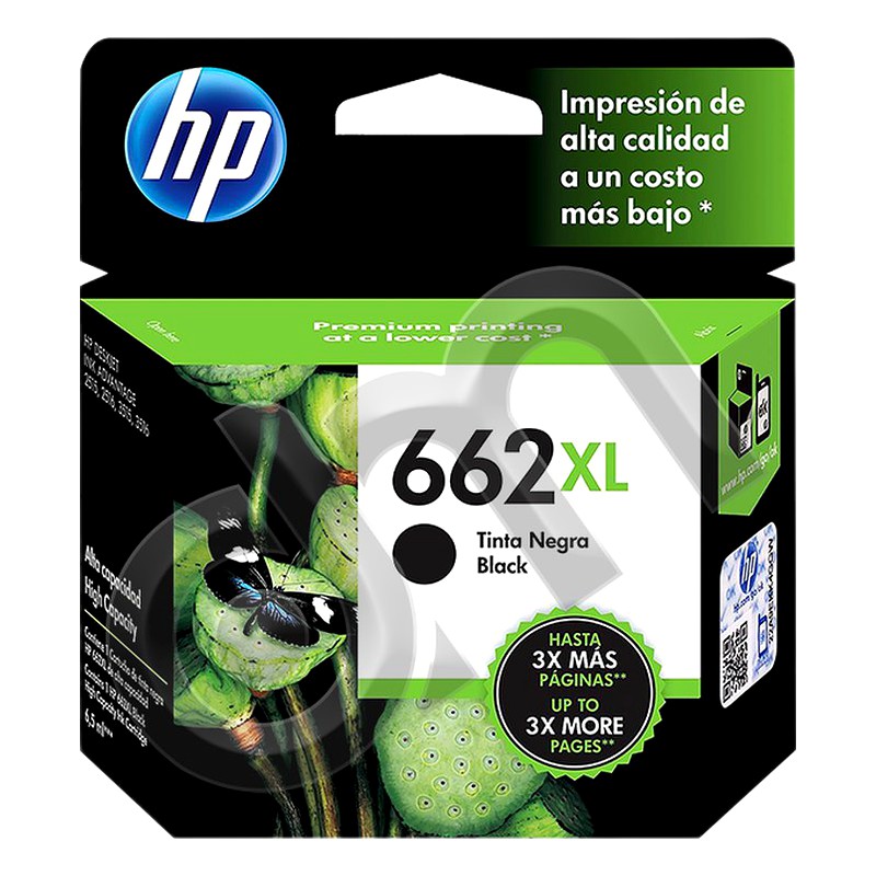 TINTA HP 662XL (CZ105AL) - NEGRA 6.5ML (360 PAG)