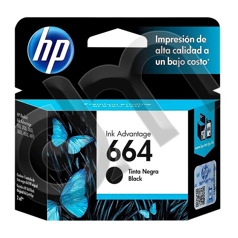 TINTA HP 664 (F6V29AL) NEGRO 2ML (120 PAG)