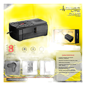 ESTABILIZADOR PULSAR PLI1000 1000W 8SALIDAS - POWER LITE