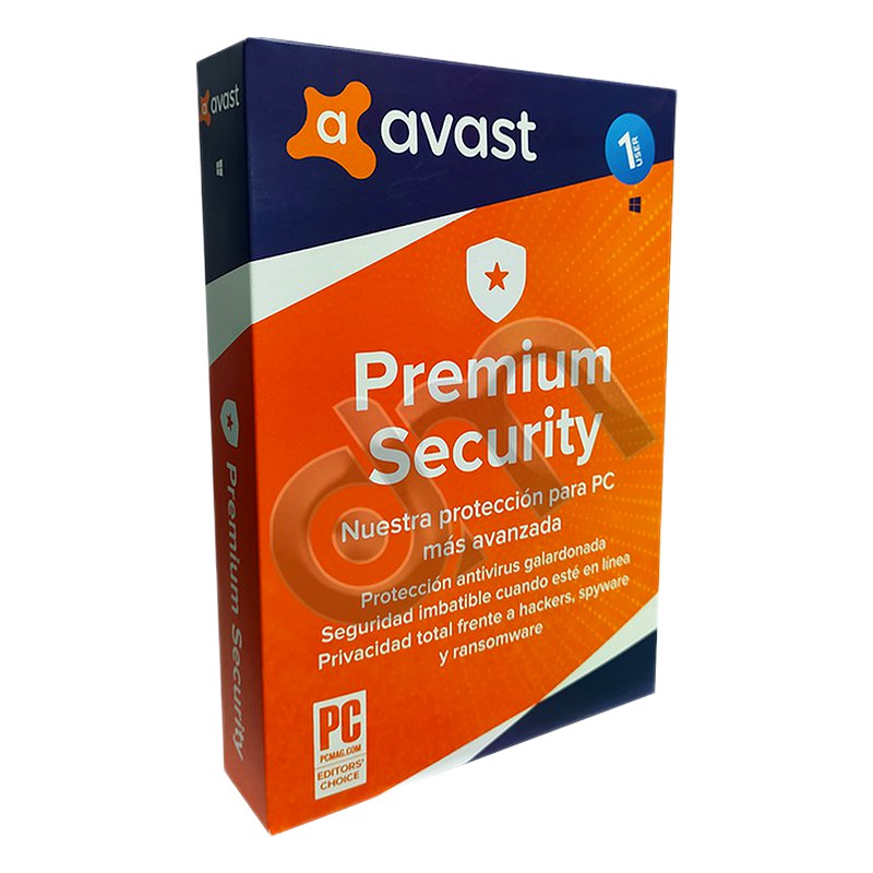 ANTIVIRUS AVAST PREMIUN SECURITY 1PC / 12MESES