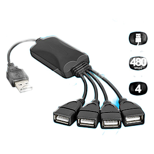 CABLE HUB USB 2.0 4PUERTOS XTECH XTC-320