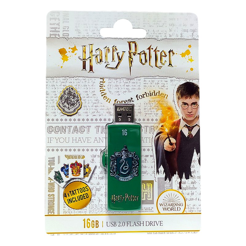 MEMORIA USB 16GB EMTEC M730 HOGWARTS - VERDE